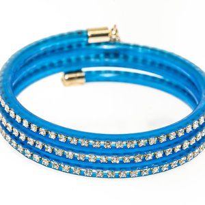 Marc by Marc Jacobs Electric Blue Lemonade Crystal Wrap Bracelet
